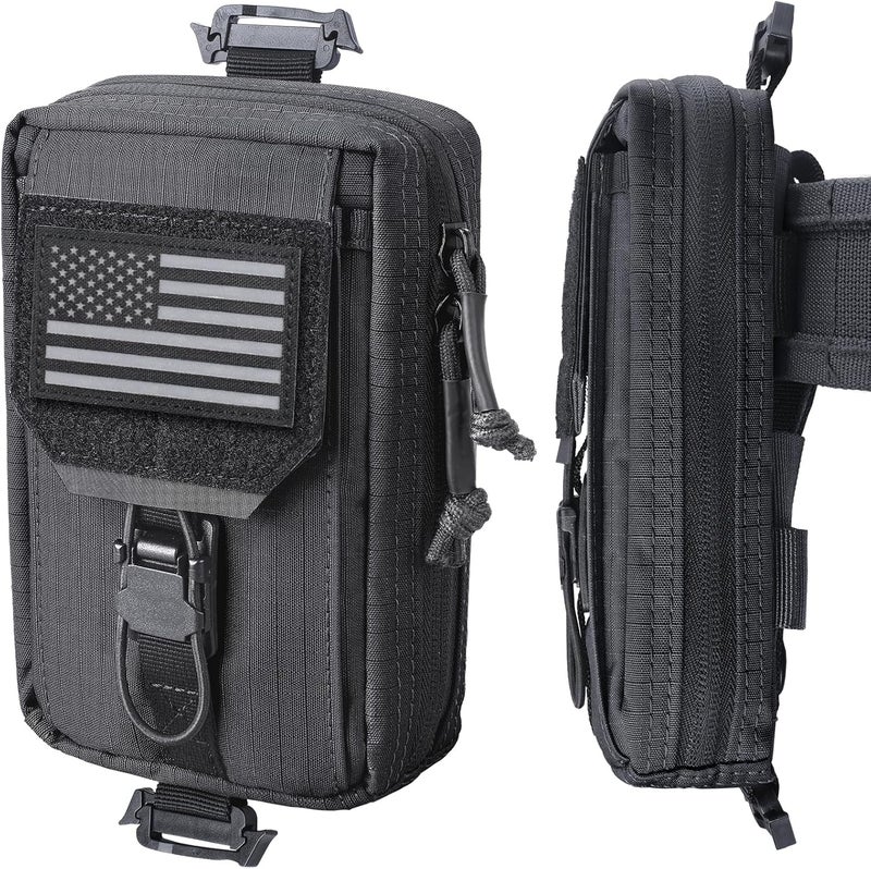 RXW MOLLE Accessories Phone Pouch Tactical Utility EDC Tool Holster Cellphone Holder for Vest & Duty Belt(Fits 4.5"-6.9" Gear) - Image 1